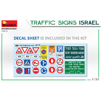 Miniart 1/35 Traffic Signs. Israel Plastic Model Kit