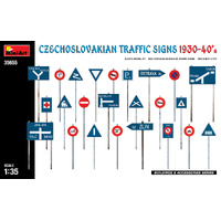 MiniArt 1/35 Czechoslovakian Traffic Signs 1930-40s Plastic Model Kit