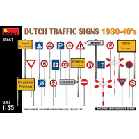 MiniArt 1/35 Dutch Traffic Signs 1930-40s Plastic Model Kit