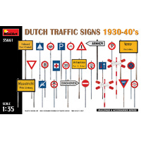 MiniArt 1/35 Dutch Traffic Signs 1930-40s Plastic Model Kit