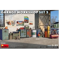 Miniart 1/35 Garage Workshop Set 2 Plastic Model Kit