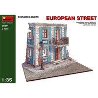 Miniart 1/35 European street. 36011 Plastic Model Kit