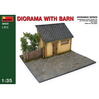 Miniart 1/35 Diorama w/ Barn 36032 Plastic Model Kit