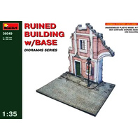 Miniart 1/35 Ruined Building w/Base 36049 Plastic Model Kit