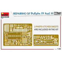 Miniart 1/35 Repairing of Pz.Kpfw. IV Ausf. H. Big Set Plastic Model Kit