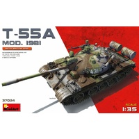 Miniart 1/35 T-55A Mod.1981 37024 Plastic Model Kit