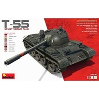 Miniart 1/35 T-55 Soviet Medium Tank 37027 Plastic Model Kit