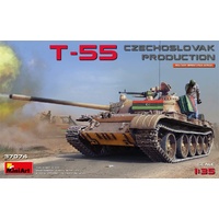 Miniart 1/35 T-55 Czechoslovak Prod. 37074 Plastic Model Kit