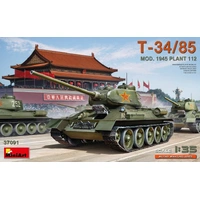 Miniart 1/35 T-34/85 Mod. 1945. Plant 112 Plastic Model Kit 37091