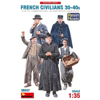 Miniart 1/35 French Civilians '30-'40s. Resin Heads