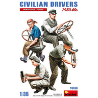 MiniArt 1/35 Civilian Drivers 1930-40s Plastic Model Kit