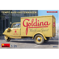 Miniart 1/35 Tempo A400 Kastenwagen 3-Wheel Delivery Box Truck Plastic Model Kit