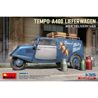 MiniArt 1/35 Tempo A400 Lieferwagen. Milk Delivery Van Plastic Model Kit