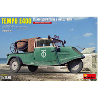 Miniart 1/35 Tempo E 400 Stahlblechpritsche 3-Wheel Truck Plastic Model Kit