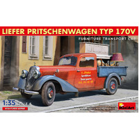 MiniArt 1/35 Liefer Pritschenwagen Typ 170V Furniture Transport Car Plastic Model Kit