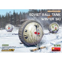 Miniart 1/35 Soviet Ball Tank with Winter Ski. Interior Kit 40008 Plastic Model Kit