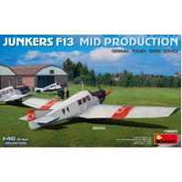 Miniart 1/48 Junkers F13 Mid Production (German, Polish, Swiss Service) Plastic Model Kit