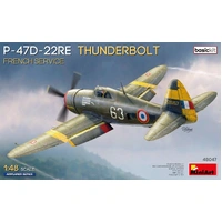 MiniArt 1/48 P-47D-22RE Thunderbolt. French Service. Basic Kit  Plastic Model Kit