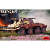 Miniart 1/35 Sd.Kfz.234/3 Schwerer PanzerspÄhwagen Stummel Plastic Model Kit