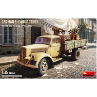 MiniArt 1/35 German 3t Cargo Truck with  MG 151/20 Drilling Plastic Model Kit