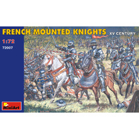 Miniart 1/72 French Mounted Knights. XV c. 72007 Plastic Model Kit