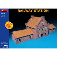 Miniart 1/72 Railway Station 72015 Plastic Model Kit