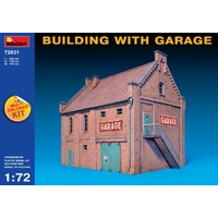 Miniart 1/72 Building with Garage 72031 Plastic Model Kit