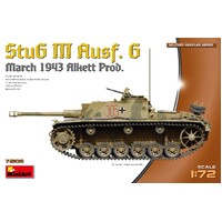 Miniart 1/72 StuG III Ausf. G  March 1943 Prod. Plastic Model Kit