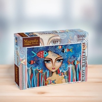 Magnolia 1000pc Lady with Fish - Romi Lerda Jigsaw Puzzle