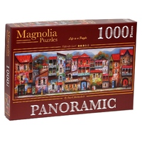Magnolia 1000pc Old Tbilisi - Panoramic - David Martiashvili Jigsaw Puzzle