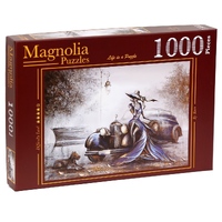 Magnolia 1000pc Lady in Blue - Raen Jigsaw Puzzle