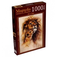 Magnolia 1000pc Lion and Her Baby Jigsaw Puzzle