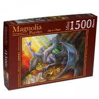 Magnolia Mini 1500pc Blue Dragon and Treasure Jigsaw Puzzle
