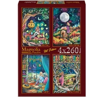 Magnolia 5005 Kat Fedora 4x260pc Jigsaw Puzzles