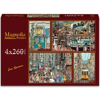 Magnolia 5013 Inna Korneeva 4x260pc Jigsaw Puzzles