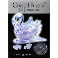 MagNif 3D Clear Swan Crystal Puzzle