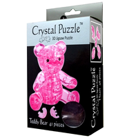 Mag-Nif 3D Pink Teddy Bear Crystal Puzzle