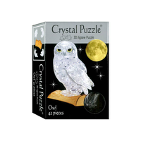 Mag-Nif 3D Clear Owl Crystal Puzzle (24/48) MAG-90347