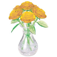 Mag-Nif 3D 6 Yellow Roses Crystal Puzzle