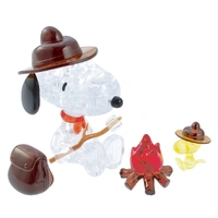 Mag-Nif 3D Snoopy Camping Crystal Puzzle