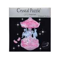 Mag-Nif 3D Pink Carousel Crystal Puzzle MAG-91209