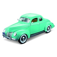 Maisto 1/18 1939 Ford Deluxe Coupe - Mint Green - Diecast