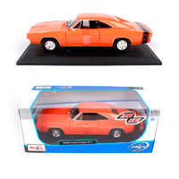 Maisto 1/18 1969 Dodge ChargerR/T - Orange with BBee Stripe - Diecast