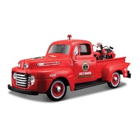 Maisto 1/18 Harley Davidson 1948 Ford F-1 Pickup & 1936 Knucklehead