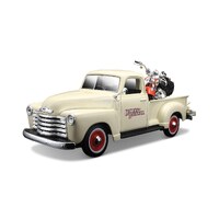 Maisto 1/24 Harley Davidson 1950 Chevrolet 3100 & 2001 Heritage Springer