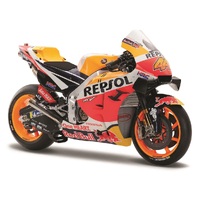 Maisto 1/18 Moto GP 2021 Repso Honda Team Marquez/Espargaro Diecast Racing Bike