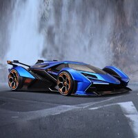 Maisto 1/18 Lamborghini V-12 Vision Gran Turismo - Blue