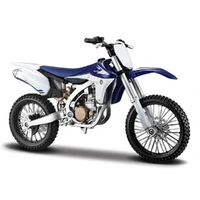 Maisto 1/12 Assembly Line Yamaha YZ 450F Motorcross Dirt Bike Diecast Assembly Kit