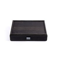 Manopoulos Plastic Coated Playing Cards in Black Wooden Case