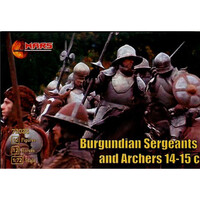 Mars 72026 1/72 Burgundian Sergeants and Archers Plastic Model Kit